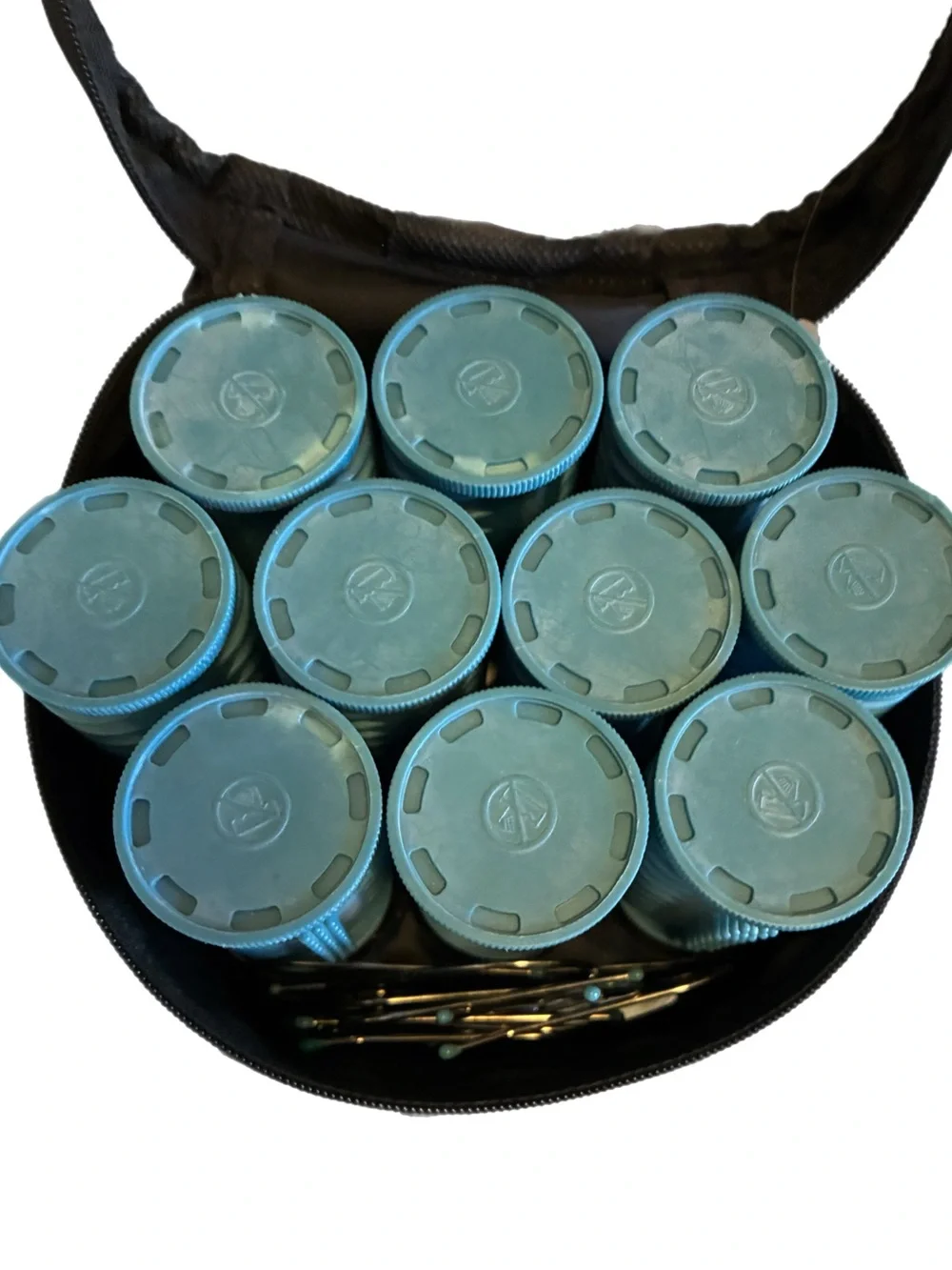 BaBylissPRO Nano Titanium 10 Piece Hot Rollers Travel Carry Case Hairsetter NEW